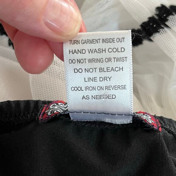 Trixxi White Black Pink Sparkle Glitter Sleeveless Tulle Party Mini Dress Jr Med - Picture 13 of 15